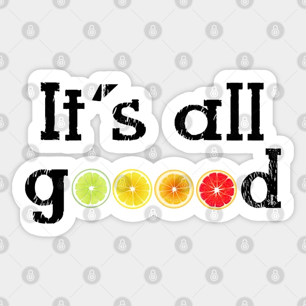 I Feel Good Lemon Orange Lime Red Orange Yellow Green Citrus Sticker by Olloway